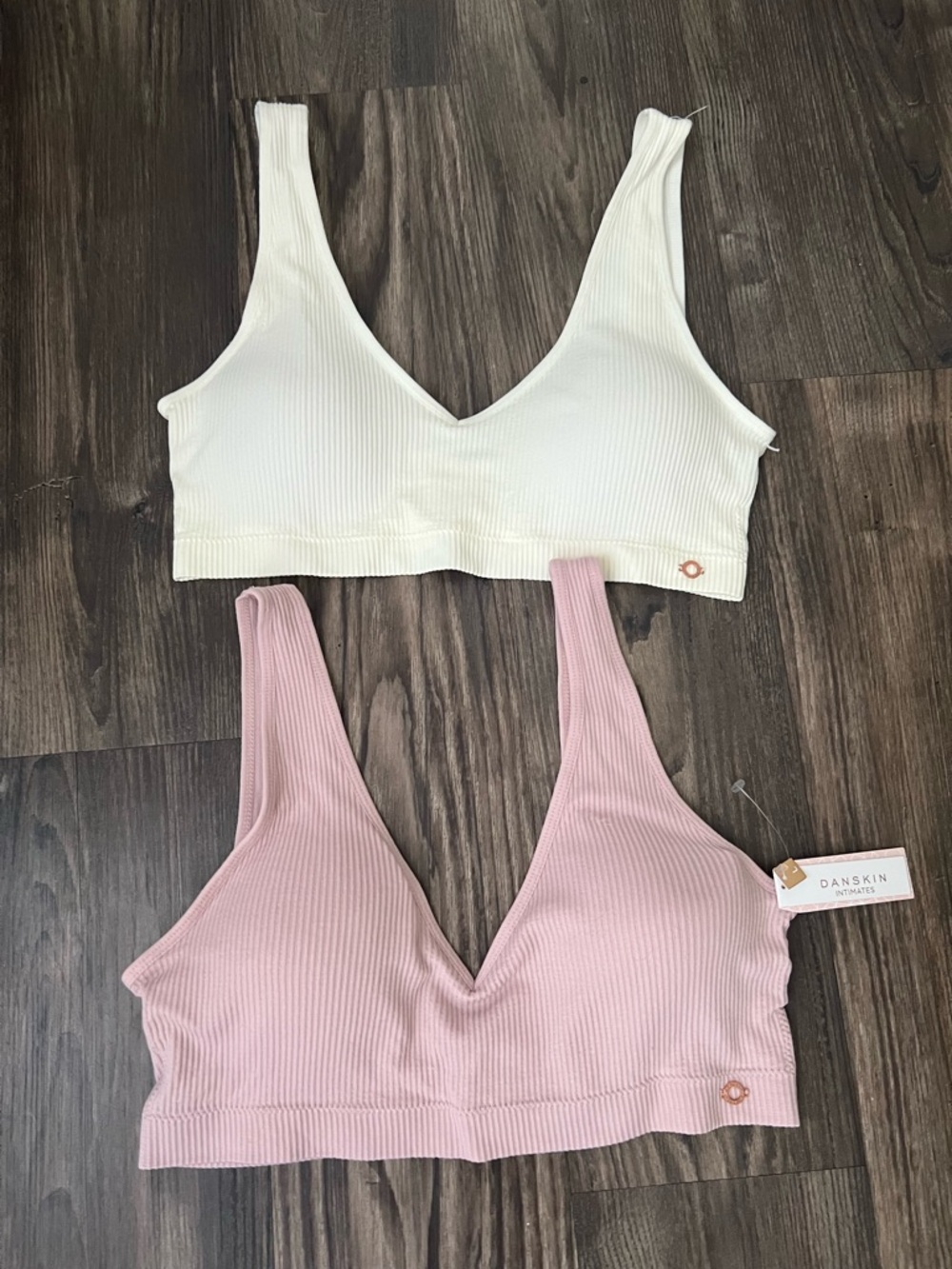 Danskin Intimates Ribbed NEW Wireless Padded Bras